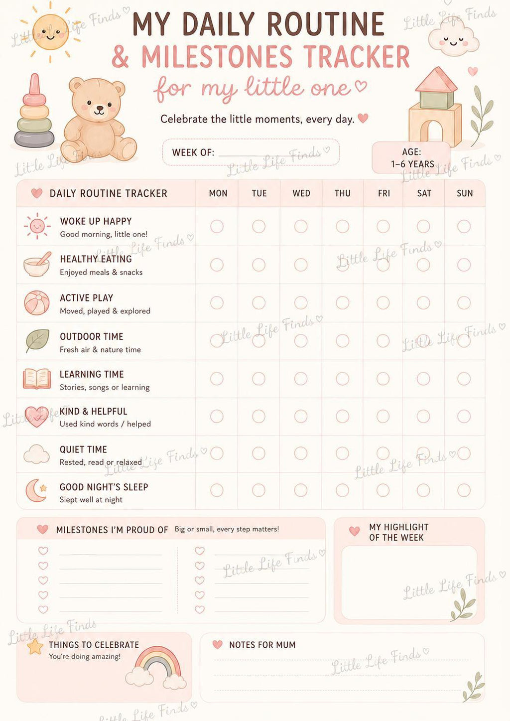 Visual Daily Routine Tracker.
