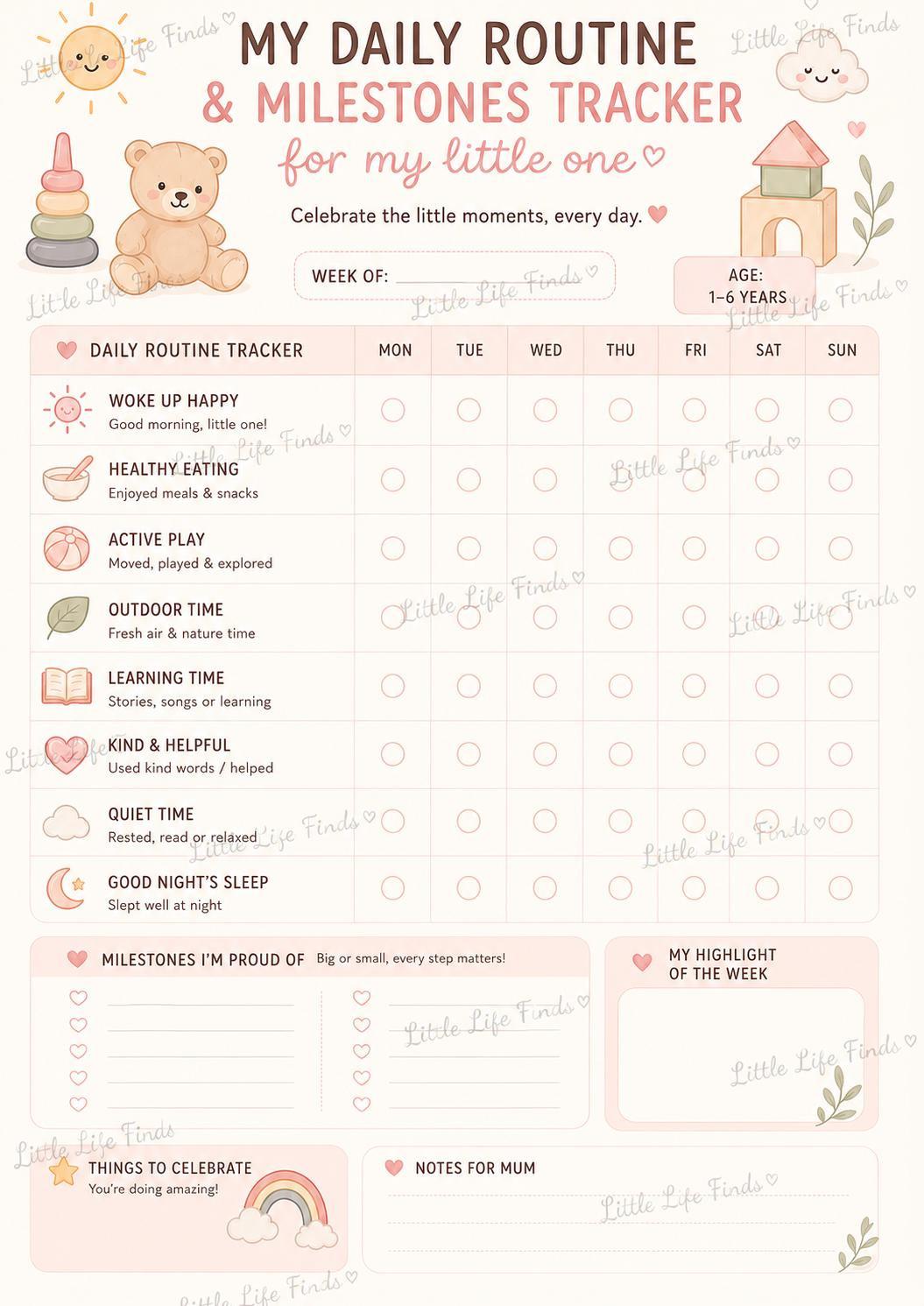 Visual Daily Routine Tracker.
