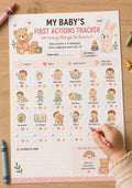 Baby Milestone Tracker: First Actions Checklist (PDF Download, 6-36 Months).