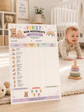 Baby Milestone Tracker Printable | Development Checklist | First Steps Keepsake.