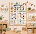 First 100 Words Rolled Poster | Kids Educational Wall Chart.